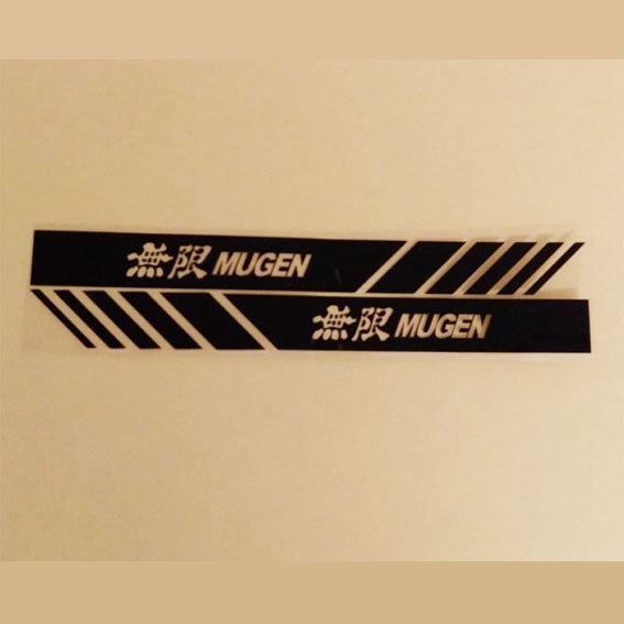 MUGEN Mugen door mirror sticker black ( black )1 set 