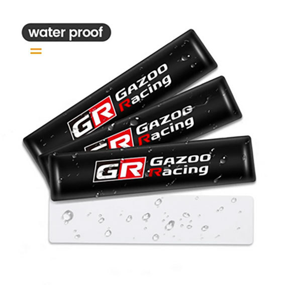 GR GAZOO Racing エポキシ　３Dステッカー　別バージョン　４個セット_これも別のものです