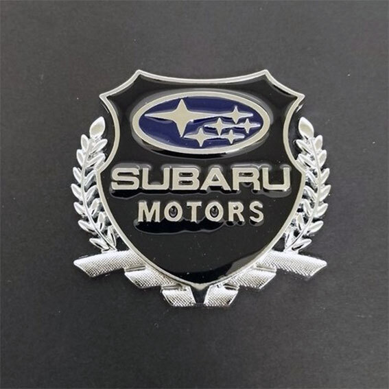 SUBARU スバル エンブレムステッカー シルバー ２枚セットの画像2