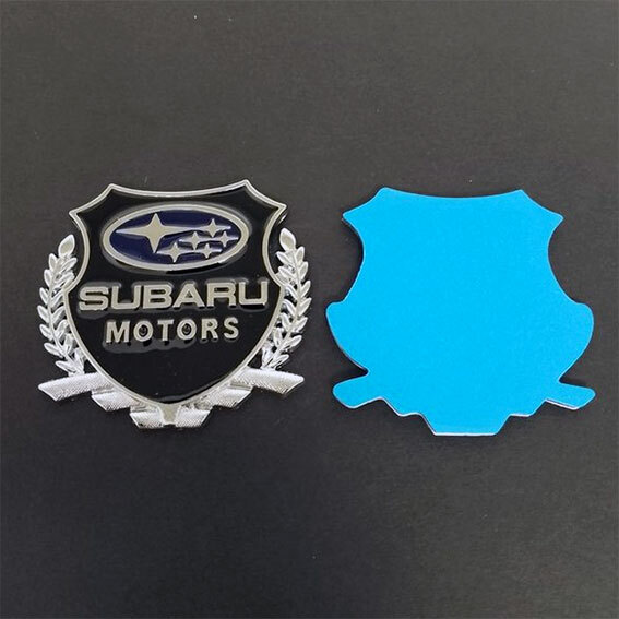 SUBARU スバル エンブレムステッカー シルバー ２枚セットの画像3