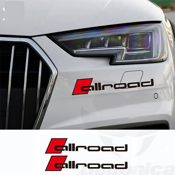 AUDI アウディ　ALLROAD オールロード　デカール　ブラック　Lサイズ　　２枚セット_画像5