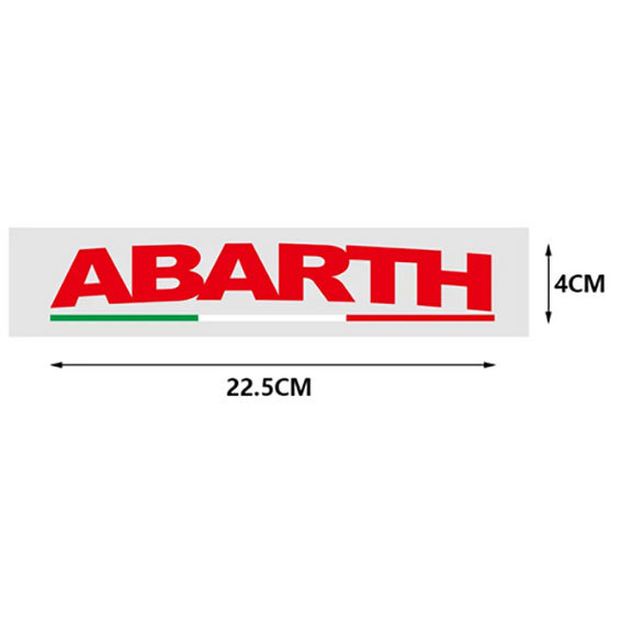 ABARTH アバルト ステッカーデカール RED（赤） ２枚セットの画像4