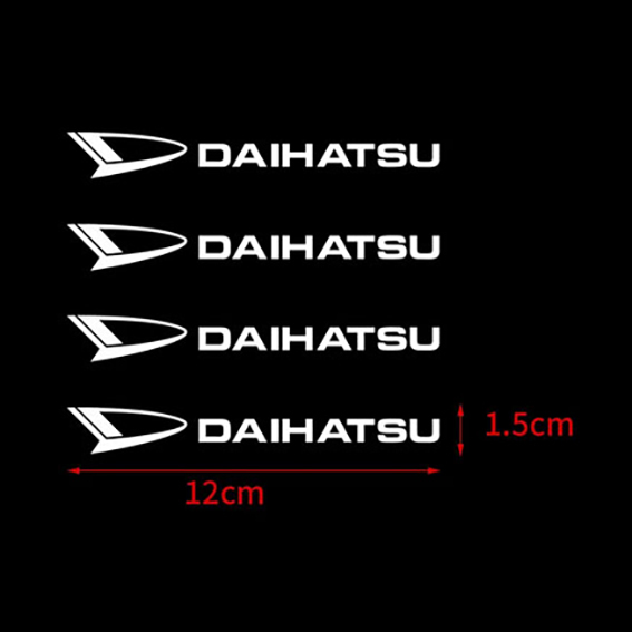 DAIHATSU ダイハツ　ステッカー　 ４個組(黒文字）_画像2