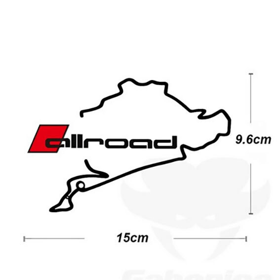 AUDI allroad 　燃料タンク　ステッカー　ブラック（黒）　1枚