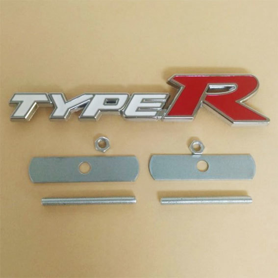 Type R （タイプR ）金属製３D フロントグリルエンブレム Bタイプ 1枚の画像2