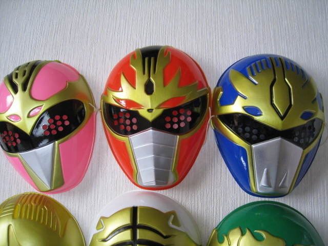  mask Gosei Sentai Dairanger 6 piece set 1993 year higashi . super Squadron Series ... special effects TV drama 