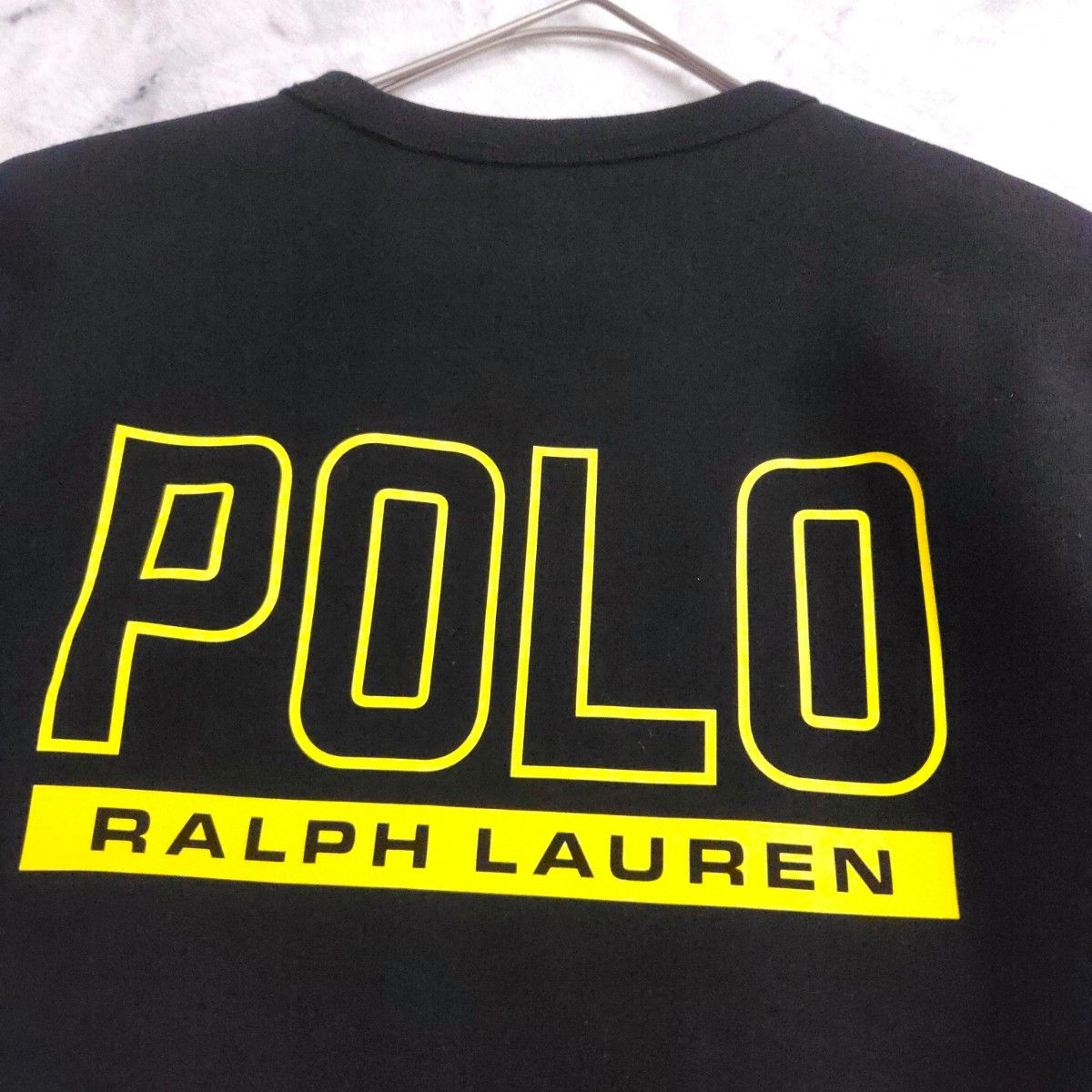 ポロラルフローレン POLO RALPH LAUREN  ビッグポニー スウェット 黒 黄色 S~M 2023 極美品