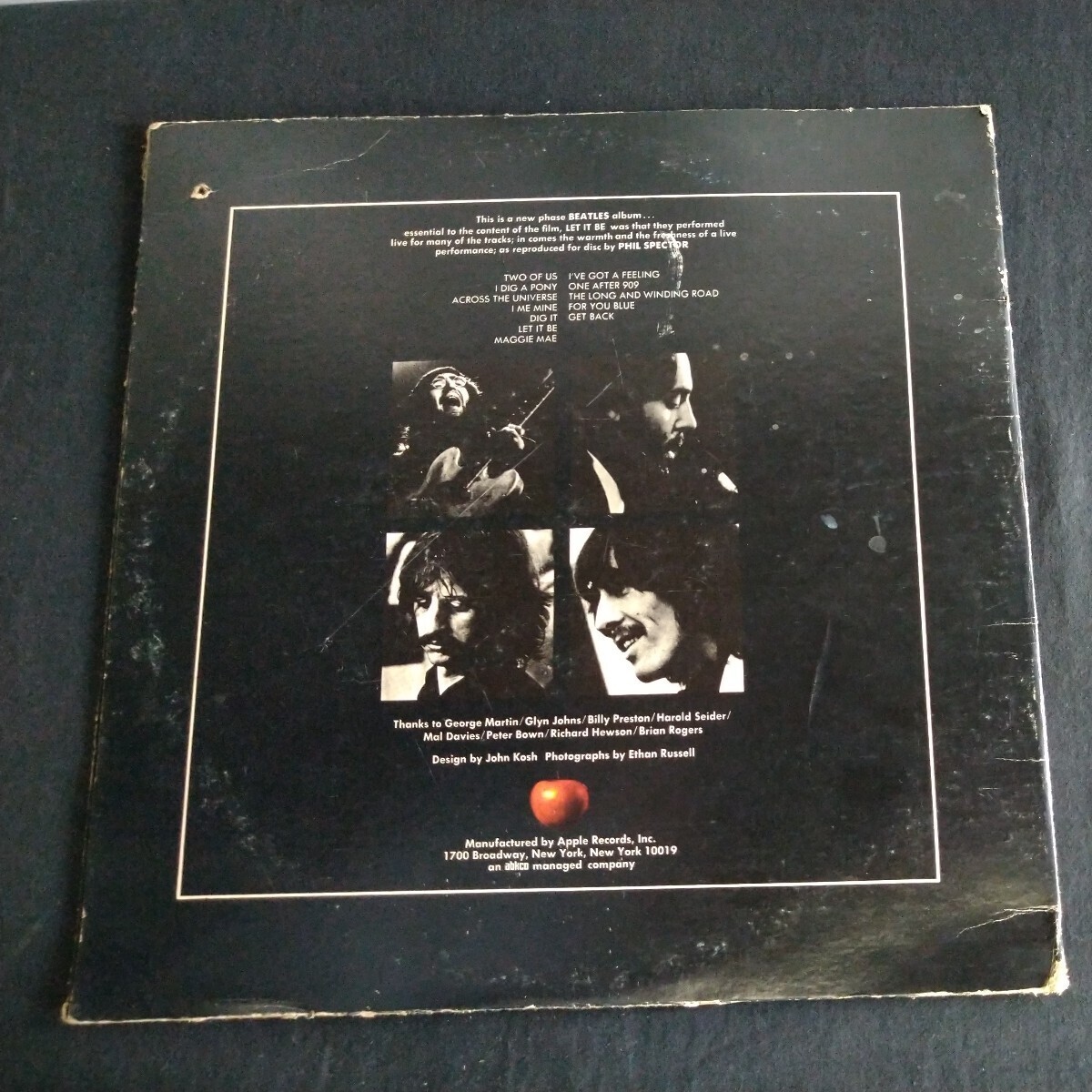 The Beatles(ビートルズ)「Let It Be」LP（12インチ）輸入盤/レッドアップル/ロックコレクション 品_画像5