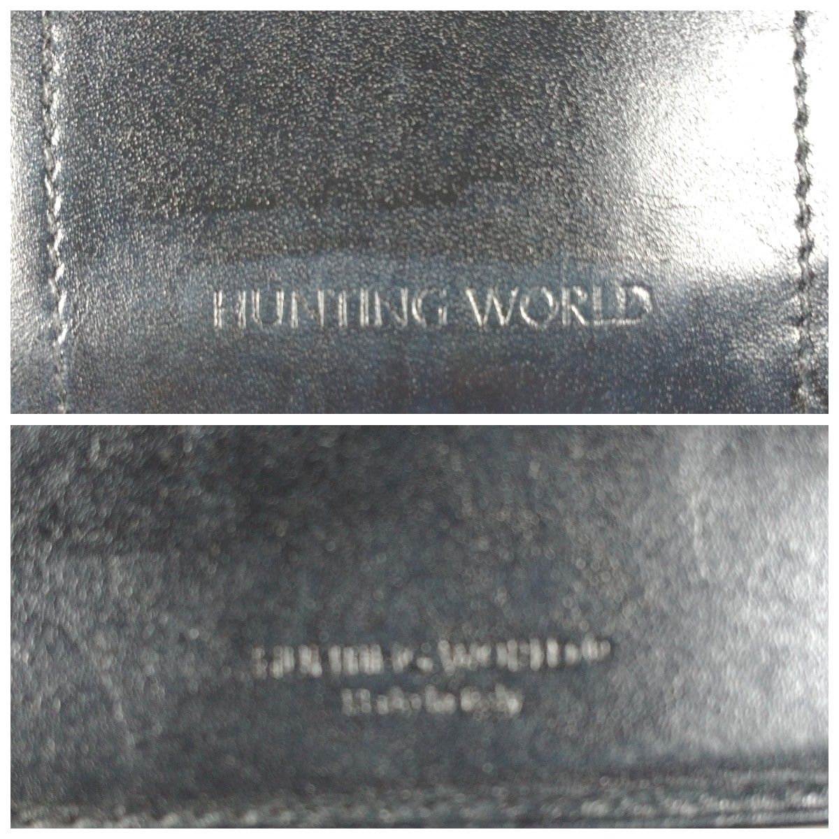 HUNTING WORLD ラムレザー  二つ折り財布