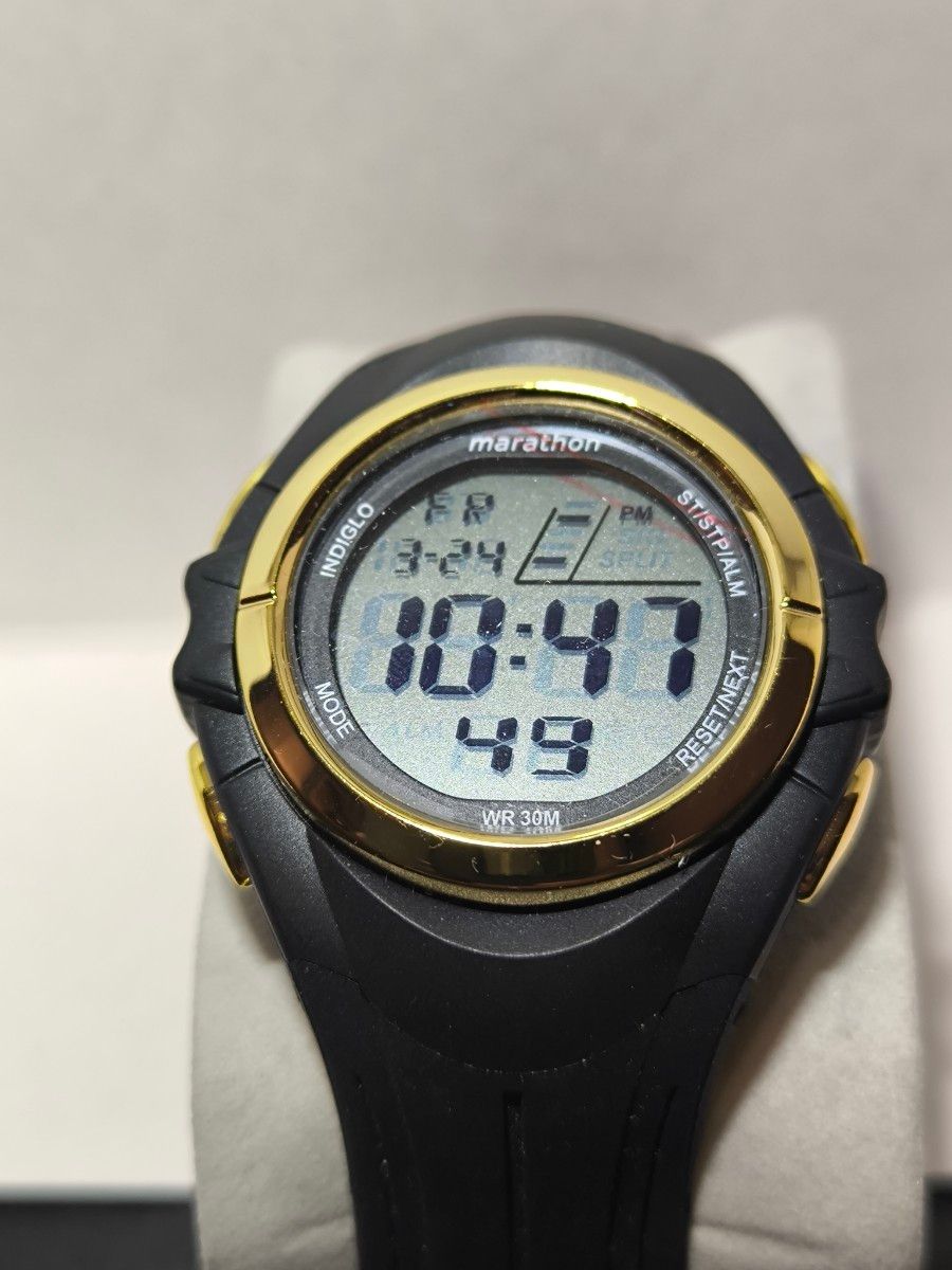 タイメックス　マラソン　腕時計　メンズ　TIMEX デジタルウォッチ　中古品