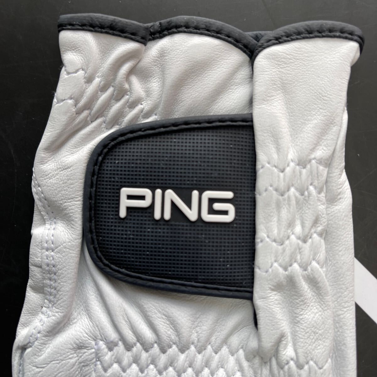  free shipping PING GOLF pin Golf natural leather echio Piaa sheep glove ( left hand for ) highest Revell soft Fit grip feeling PINGtabWhite(25cm) bargain new goods 