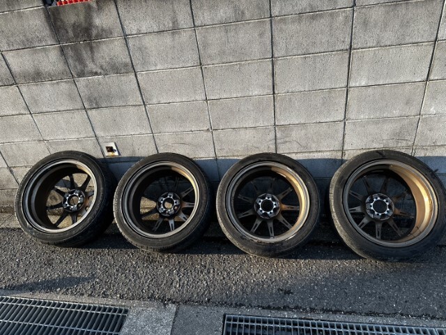 Weds ウェッズ SA-70 17インチ 7.5J +45 PCD 100 5H 5穴 ブロンズ ホイール 4本 215/45R17 RE-11 オマケ ZN6 ZC6 GDB GDA BP BL BH SG SHの画像10