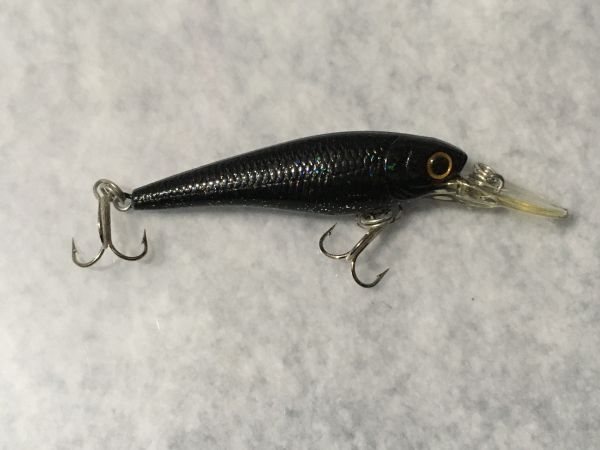 ベビーシャッド 50SP ホロブラック ベリーシルバーラメ ラッキークラフト Lucky Craft Bevy Shad (12)_画像2