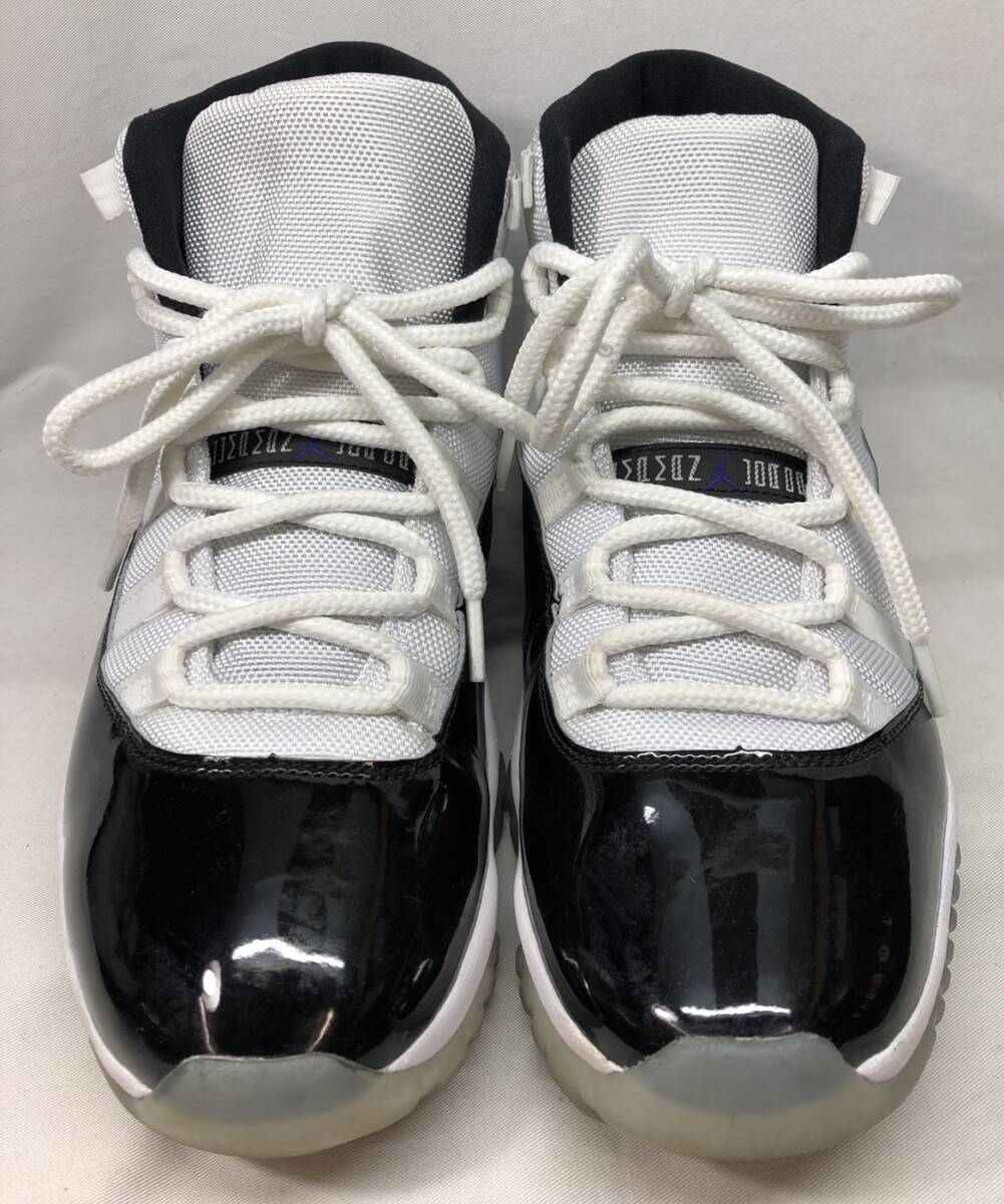 ■ NIKE AIR JORDAN 11 RETRO CONCORD AJ11 ナイキ エアジョーダン11 レトロ コンコルド 378037-100 27.5cm ●240323_画像2