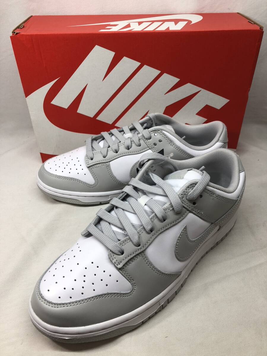 ■未使用 NIKE DUNK LOW RETRO Grey Fog ナイキ ダンクロー レトロ グレー フォグ DD1391-103 27cm ●240323_画像1