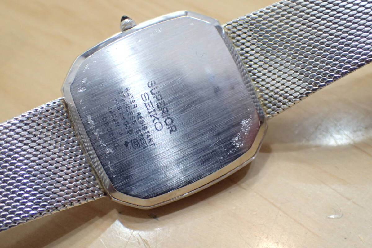 激レア セイコー/SEIKO ◆スーペリア ツインクオーツ 9481-5000 高精度/高級モデル メンズ腕時計_画像5