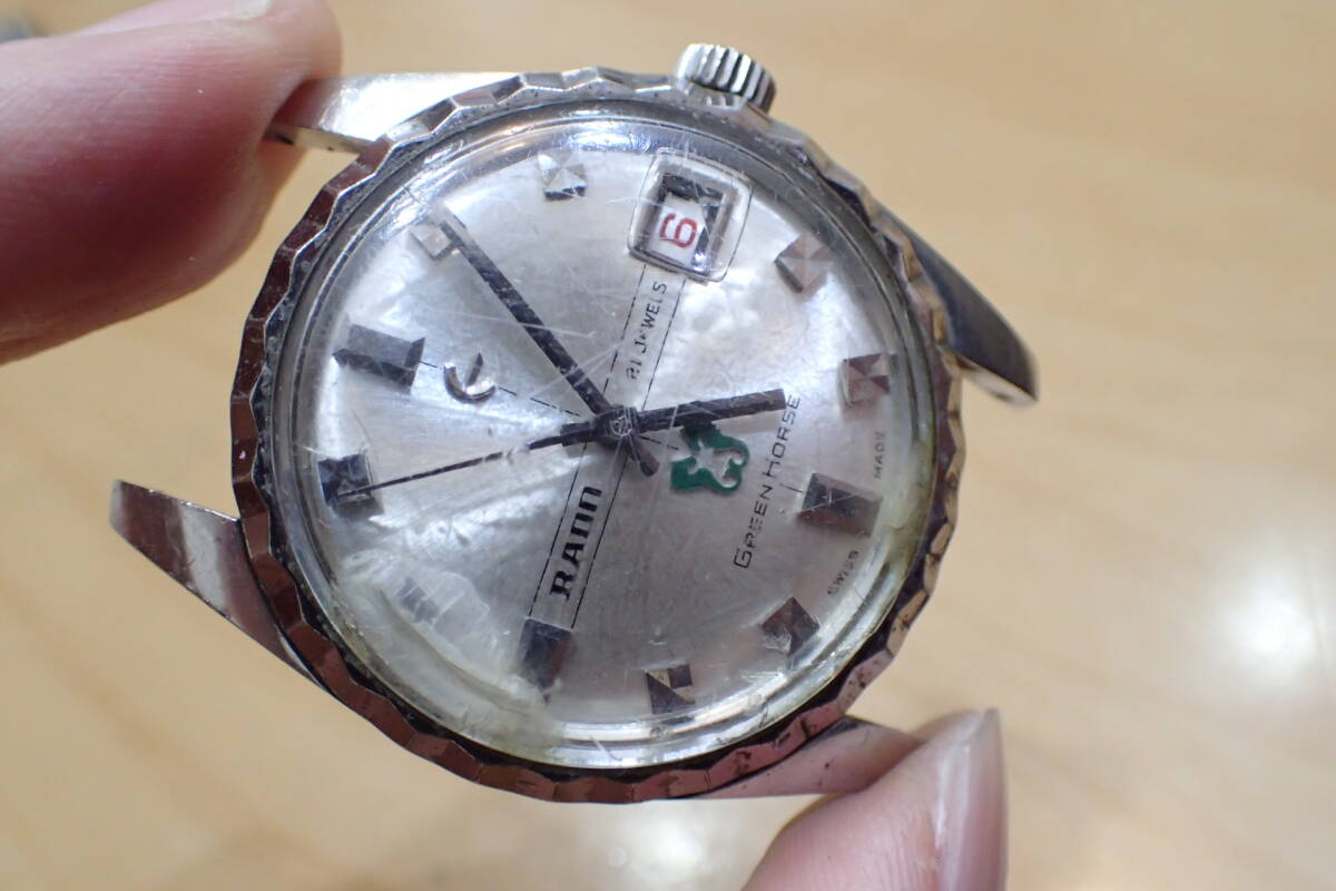 時計店在庫 RADO/ラドー グリーンホース ◆ 立体インデックス フルーテッドベゼル 自動巻きメンズ腕時計_画像7
