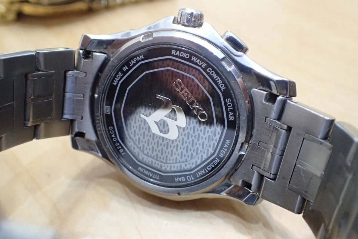 SEIKO/セイコー ブライツ ◆ 電波ソーラー 7B22-0AC0 チタン製 メンズ腕時計の画像4