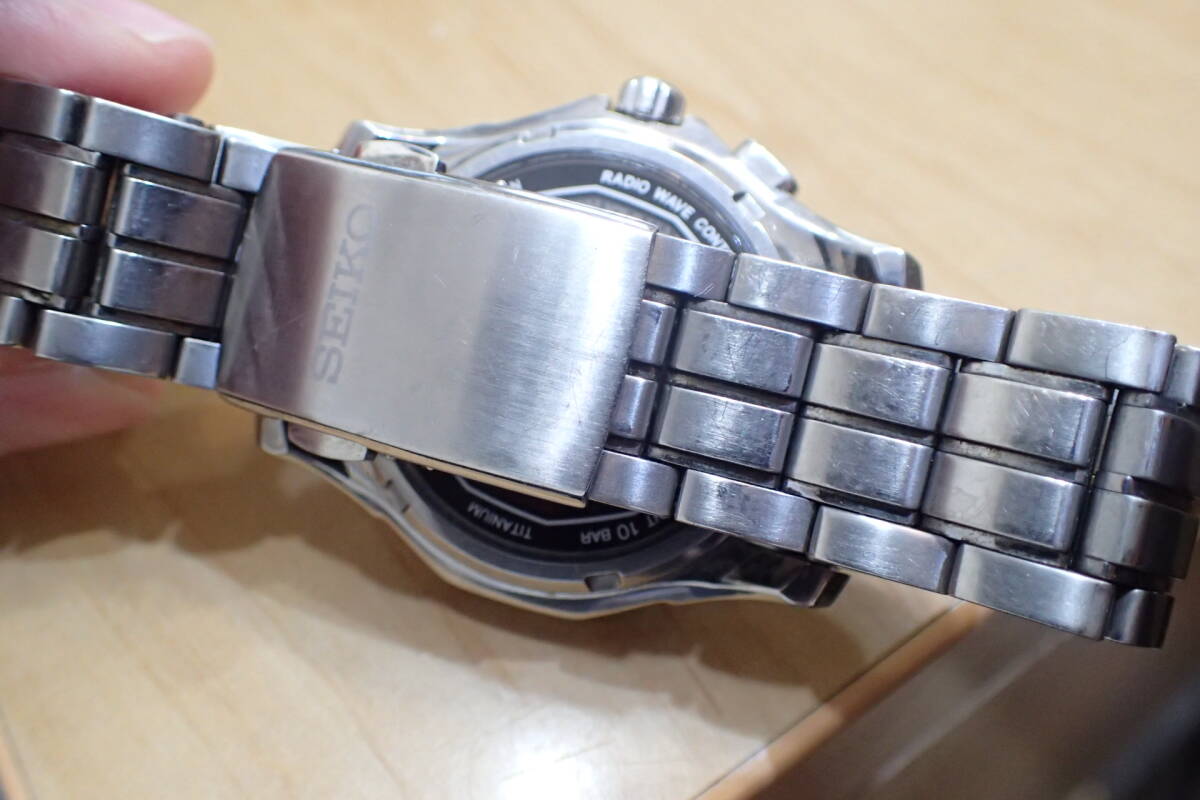 SEIKO/セイコー ブライツ ◆ 電波ソーラー 7B22-0AC0 チタン製 メンズ腕時計の画像6