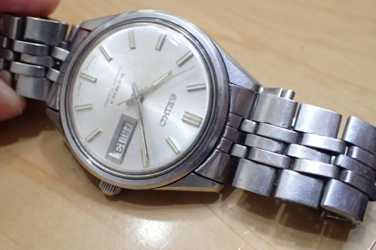 希少 セイコー/SEIKO ビジネスA ◆ 8306-8020 ワンピース/防水ケース 夜光付き針 自動巻きメンズ腕時計の画像9