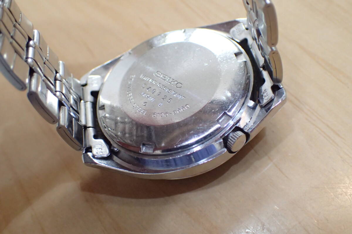 時計店在庫/長期保管 セイコー/SEIKO 5アクタス SS◆ グリーン文字盤 自動巻きアンティーク メンズ腕時計の画像6