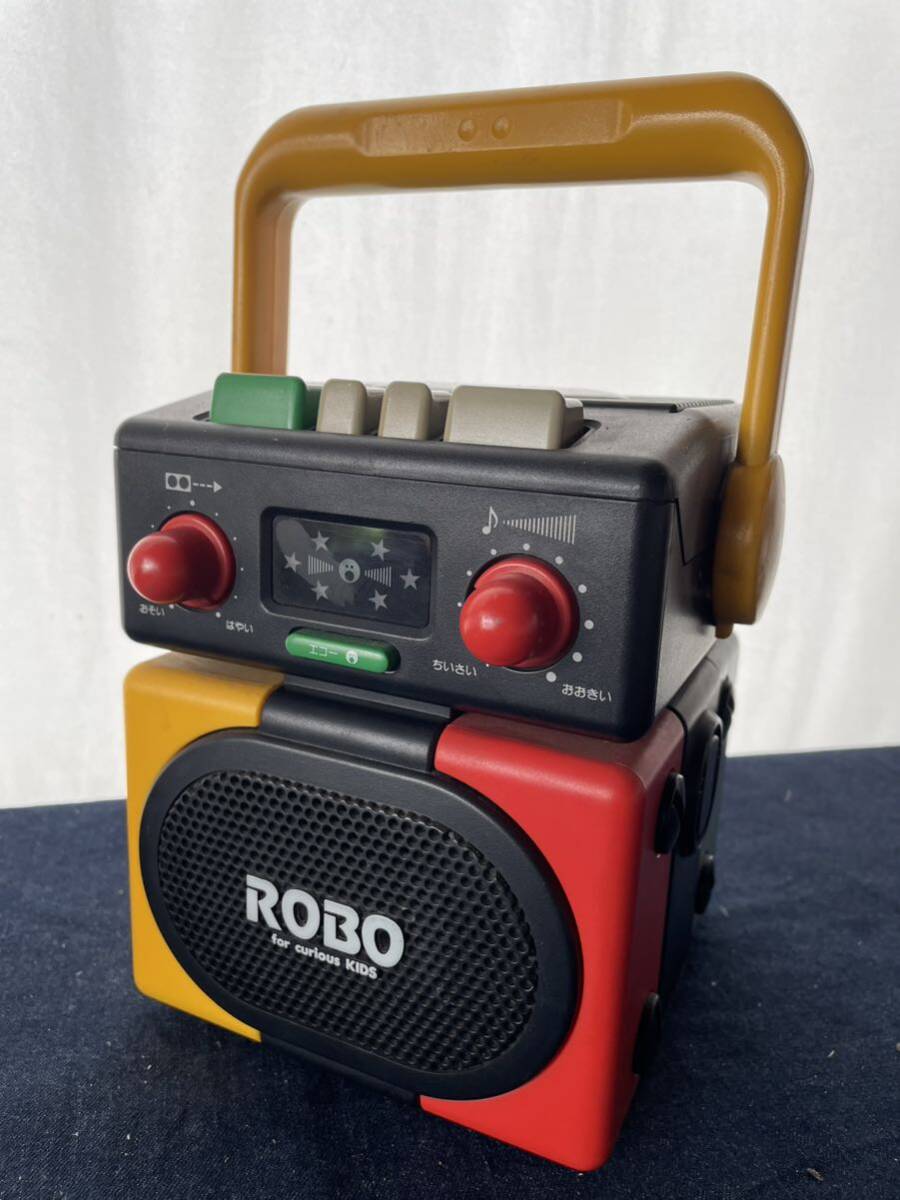 【動作確認済】SANYO カセットプレーヤー ROBO for curious KIDS 昭和レトロ サンヨー ラジカセの画像1