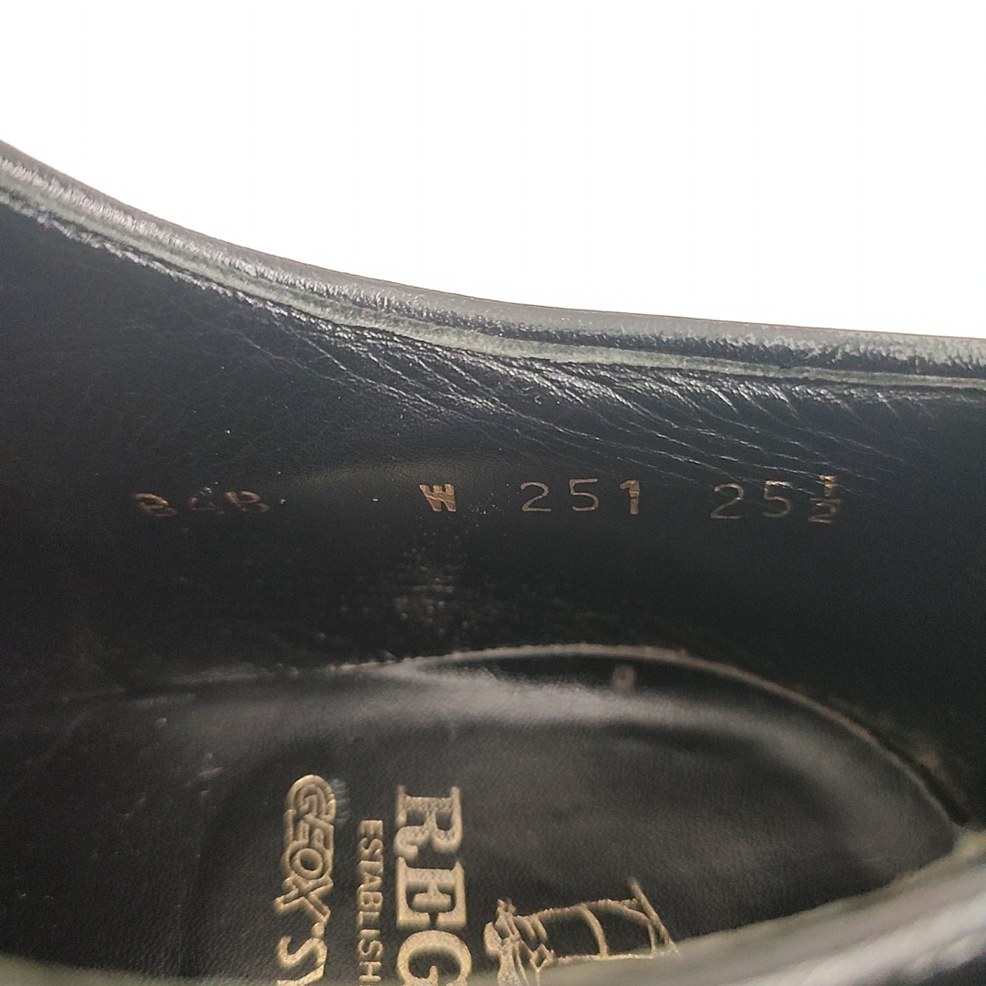 REGAL リーガル ストレートチップ 25.5 ドレスシューズ ビジネス 革靴 レザー ブラック 黒 c36_画像8