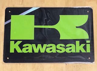 【 Kawasaki カワサキ ② 】☆☆ レトロ ☆ ブリキ看板 ☆_画像1