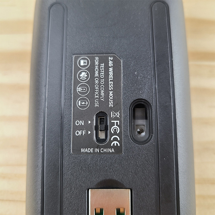 ワイヤレスマウス 3個セット USBレシーバー Bluetooth パソコン コンパクト 薄型 軽量 静音設計 充電式 2.4GHz 携帯に便利 USB ブラック_画像6