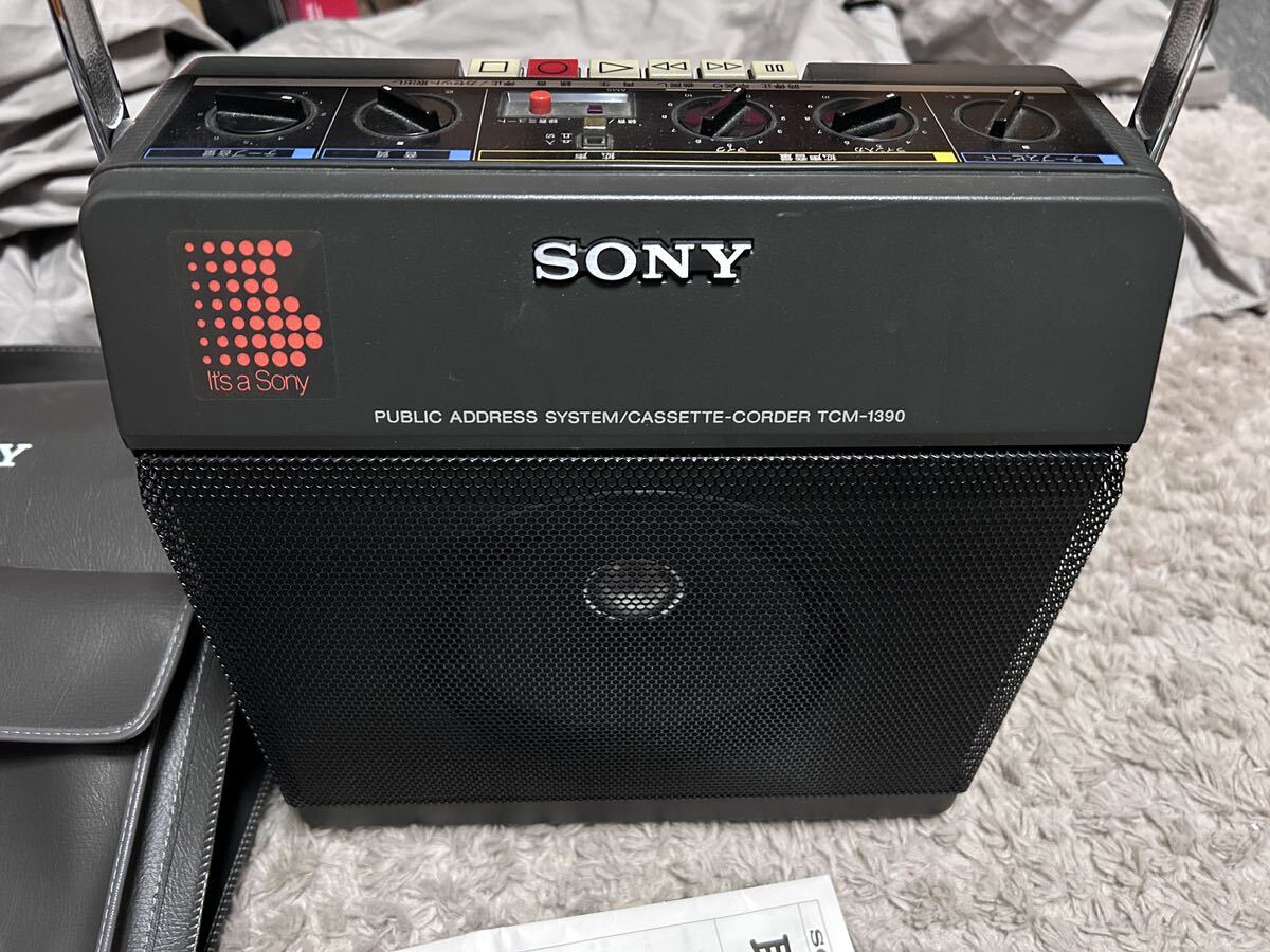 ソニー SONYソニー カセットテープレコーダーTCM-1390 中古現状品 通電OK 動作未確認 昭和レトロ　ビンテージ_画像5