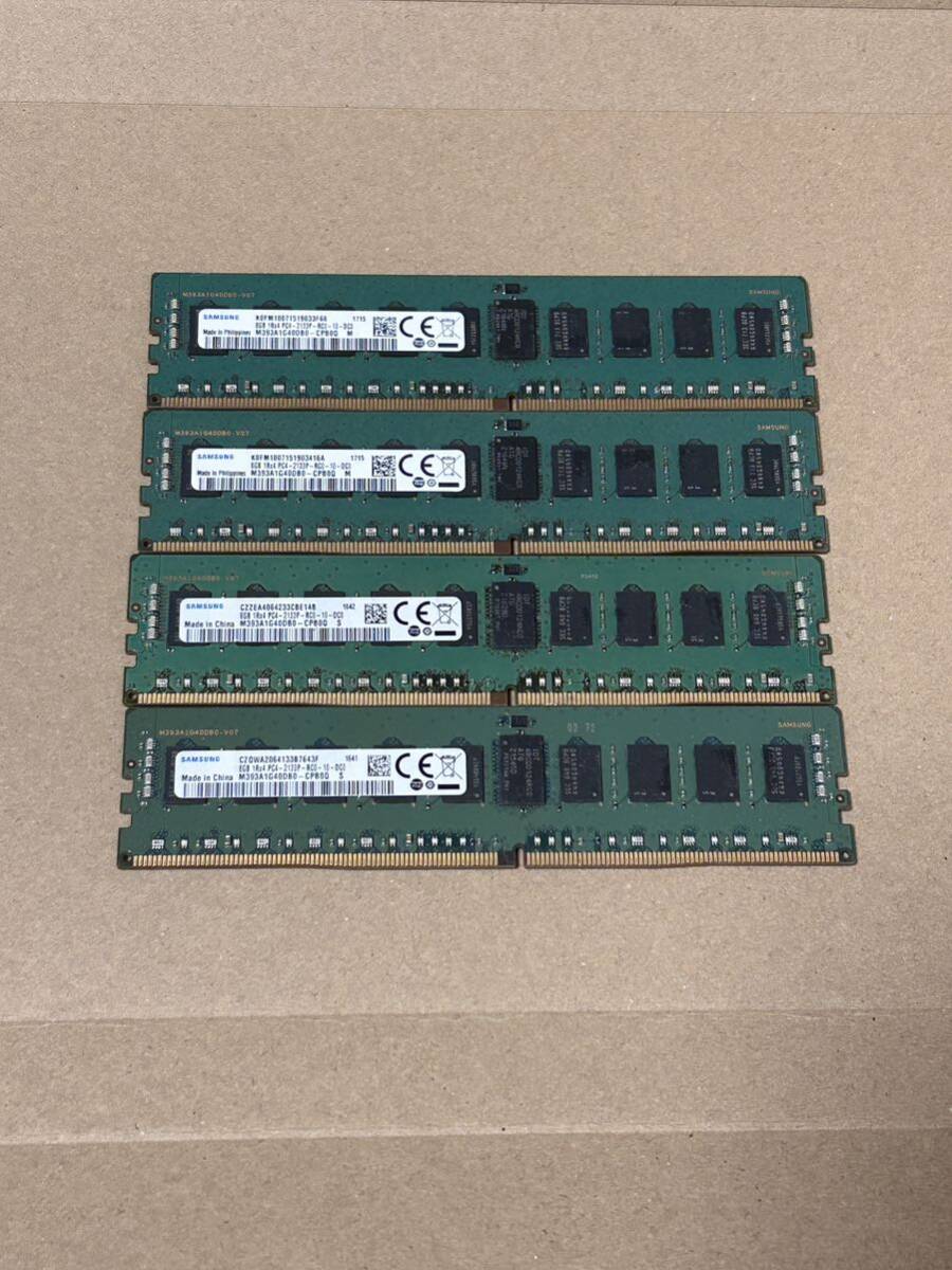 32GB[8GB *4 шт. комплект ] Samsung /8GB 1Rx4 PC4 2133P сервер DDR4 память 2