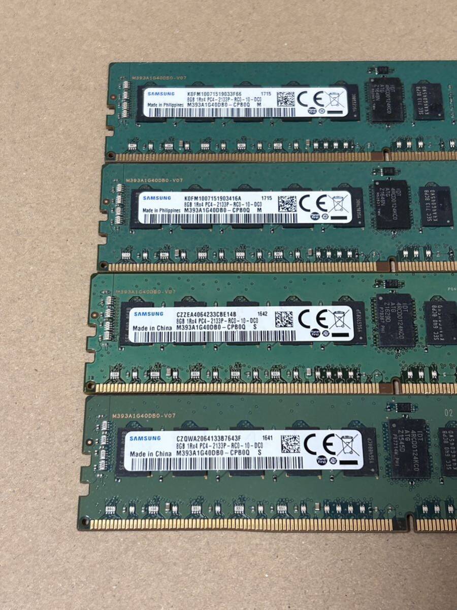 32GB[8GB *4 шт. комплект ] Samsung /8GB 1Rx4 PC4 2133P сервер DDR4 память 3