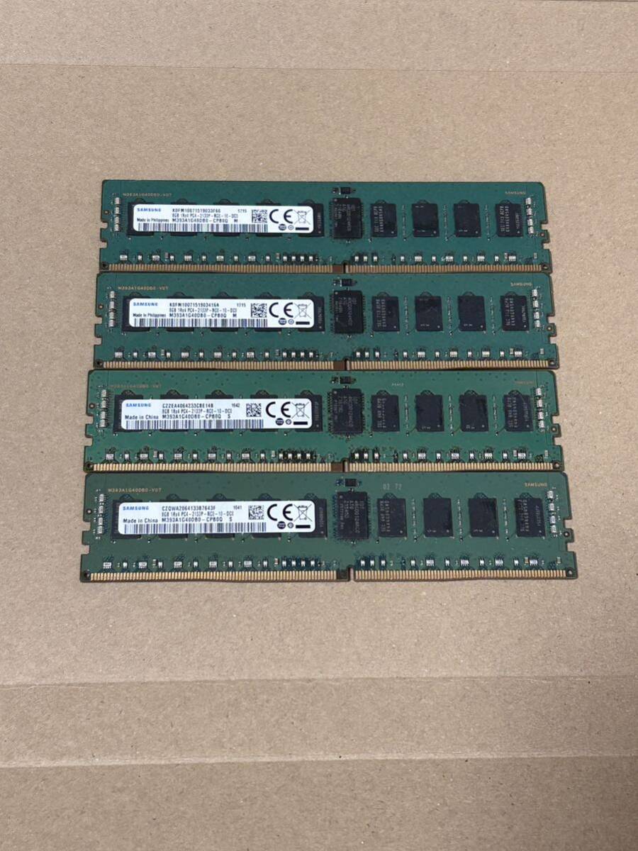 32GB[8GB *4 шт. комплект ] Samsung /8GB 1Rx4 PC4 2133P сервер DDR4 память 5