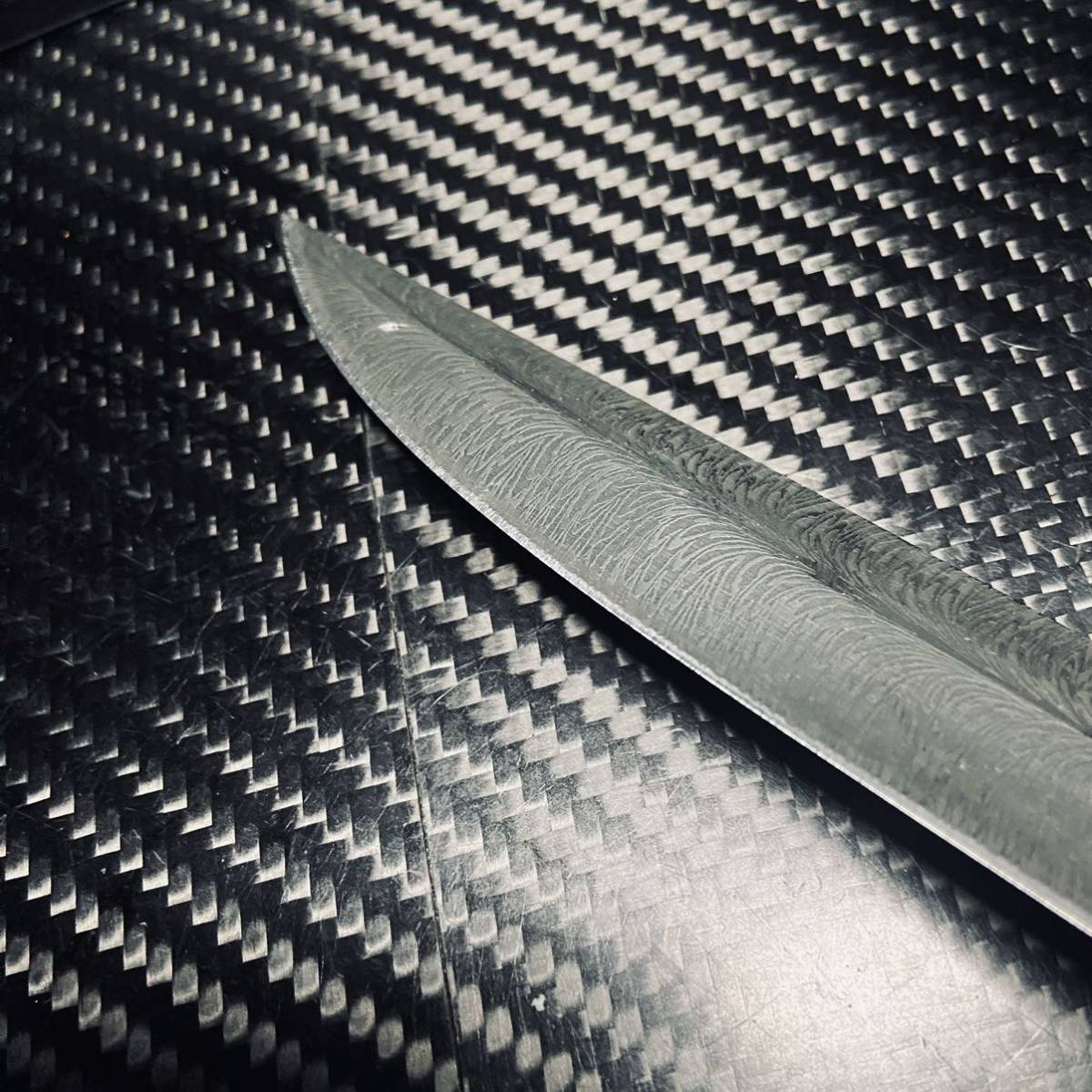 高級短刀 超高品質 サバイバルナイフ 鋼製 薪割り 專用シース付き 和風ナイフ 和式短刀 鋼製 和式ナイフ アウトドア 143g 26cm_画像5