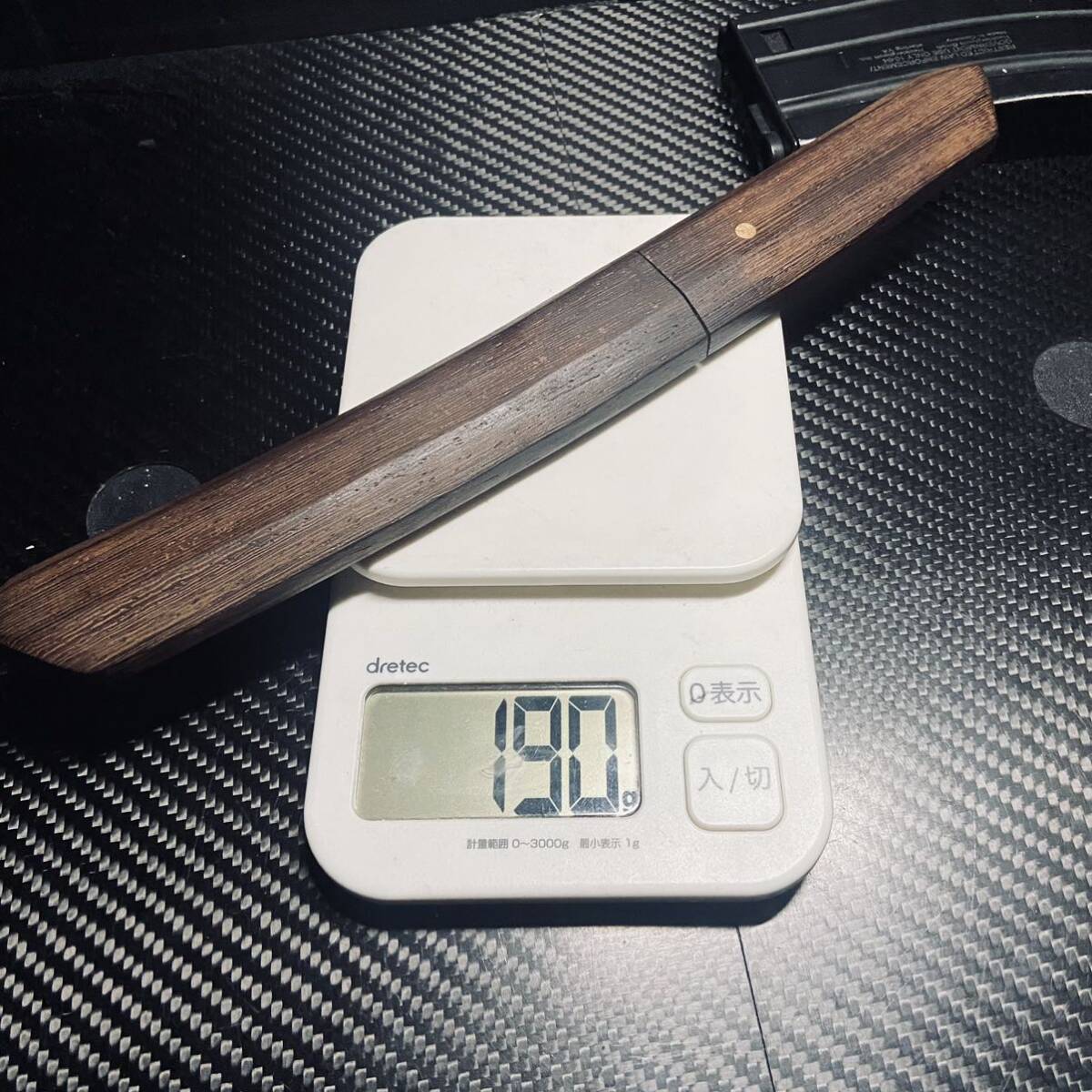 高級木製 短刀 和風短刀 木鞘ナイフ 和式ナイフ 伝統工芸 日本刀型 190g_画像9