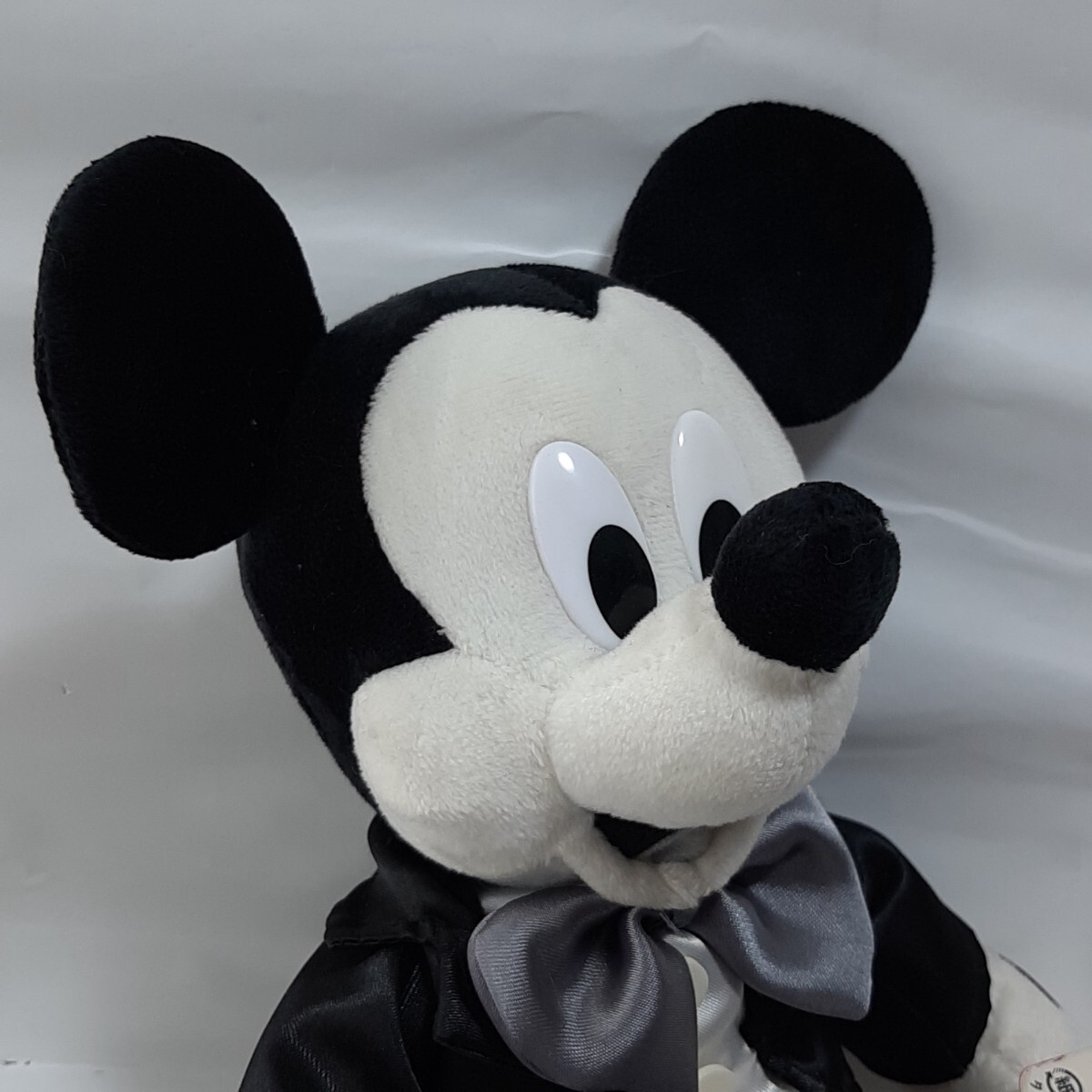 ミッキーマウス レトロ モノクロ ぬいぐるみ 東京ディズニーリゾート タキシード アンティーク Japan Japanese Disney TOYS_画像3