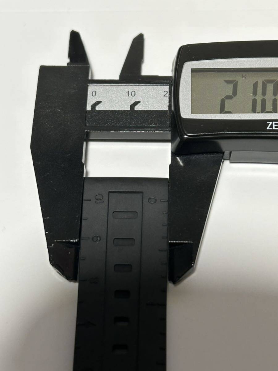 ブライトリング BREITLING コルトスカイレーサー 腕時計用ベルト ラバーベルト ストラップ 21mm-20mm ブラックカラー 純正品 293Sの画像4