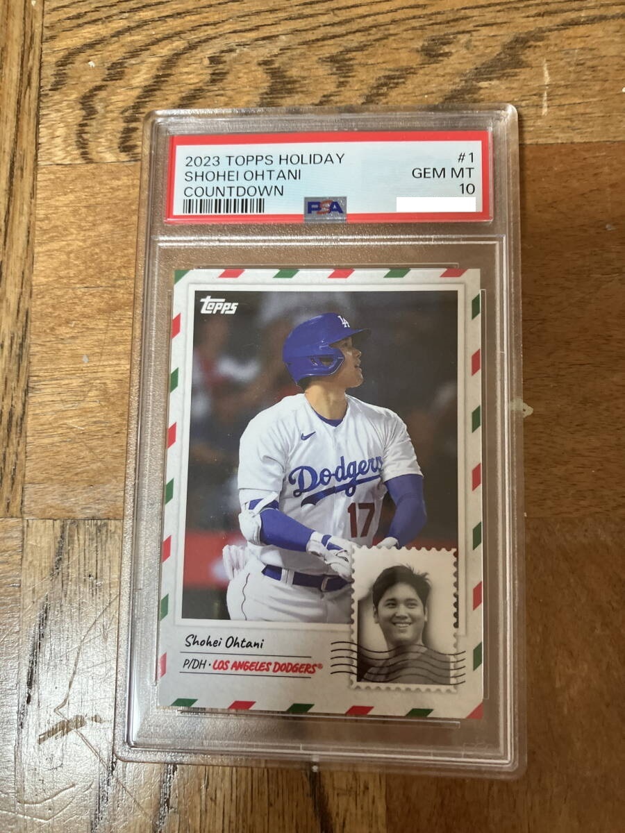 送料無料 PSA10 topps now 大谷翔平 MLB Holiday Card ホリデーカード クリスマス ドジャース ohtani shohei WBC トップス カード_画像1