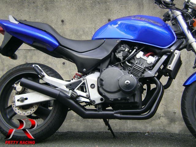 HONDA ホーネット250 ショート管 マフラー 黒_画像1