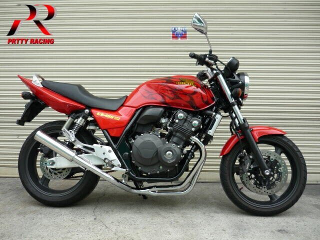 プリティー HONDA CB400SF REVO nc42 4-1管 50.8π タイプ2 サイレンサー マフラー メッキ_画像3