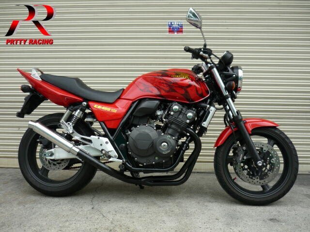 プリティー HONDA CB400SF REVO NC42 4-1管 50.8π ALサイレンサー PRETTY管【タイプ2】マフラー 黒_画像3