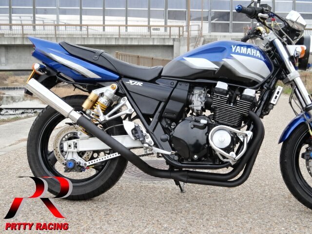 YAMAHA XJR400 RH02 4-1管 50.8π ALサイレンサータイプ2 マフラー 黒