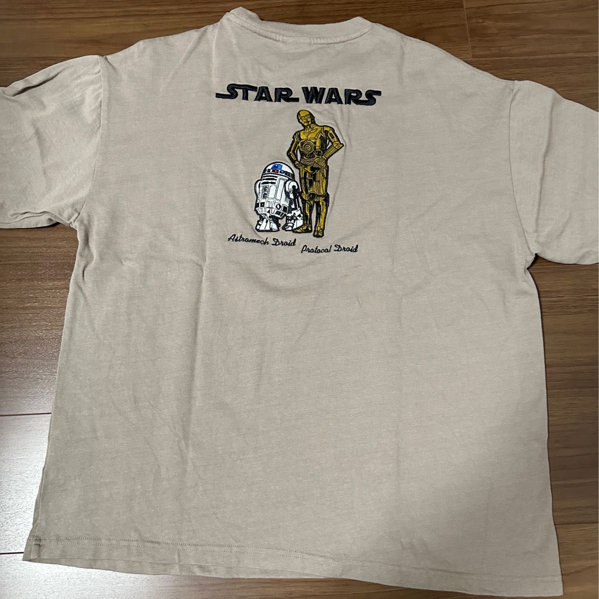 スターウォーズ Tシャツ R2-D2 C-3PO 刺繍 サンド