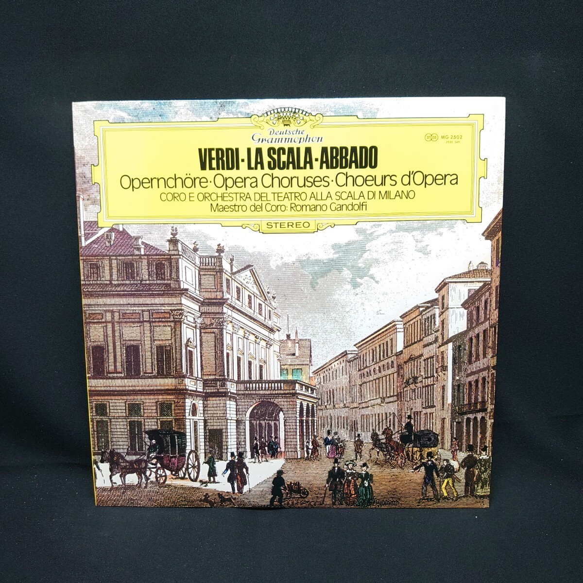 Verdi/Churs/Et Orchestre De La Scala De Milan/Claudio Abbado『Churs D'Opras』スカラ座のアバド/LP/レコード/#EYLP1433_画像1