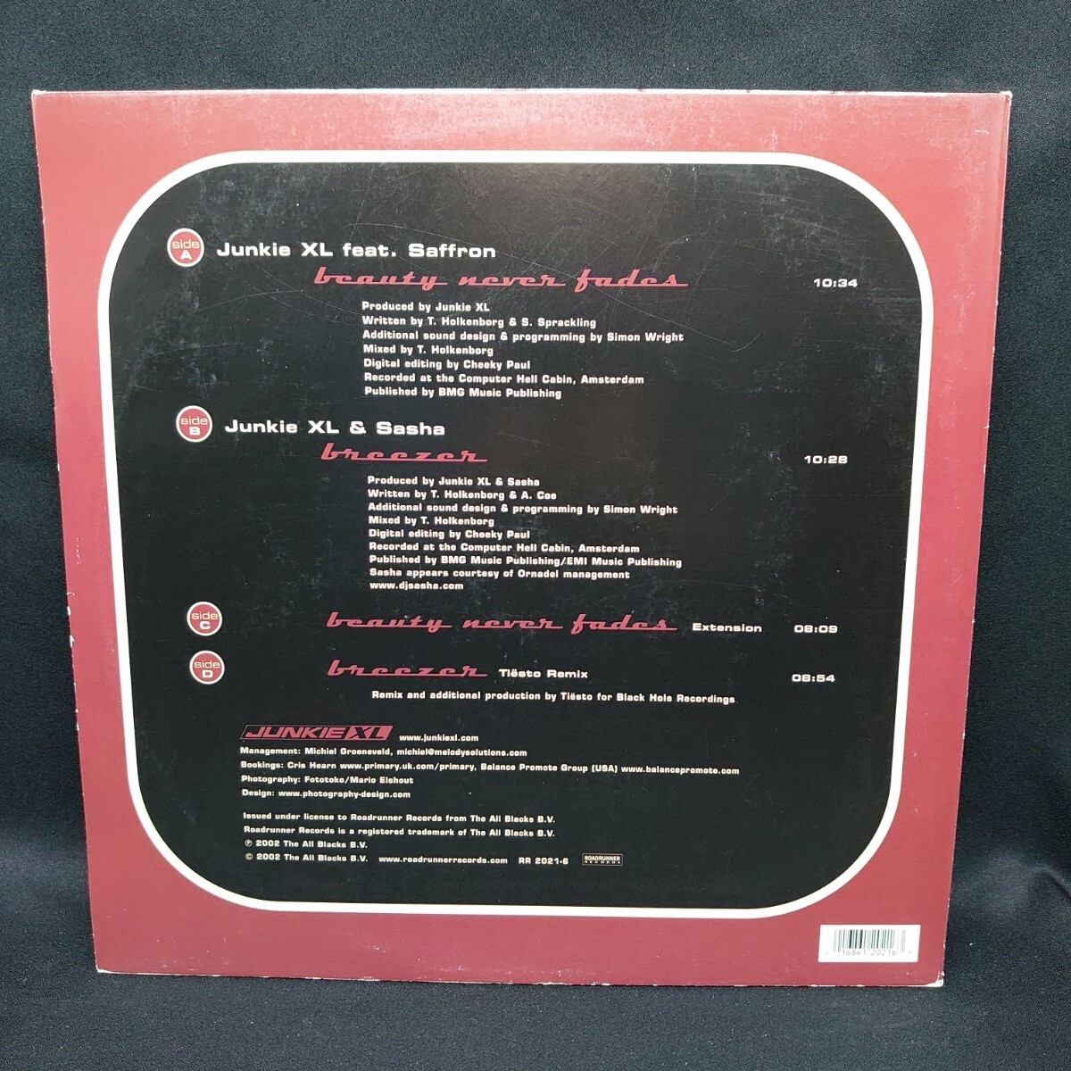 Junkie XL『Beauty Never Fades/Breezer』ジャンキーXL/2枚組/LP/レコード/#EYLP1692_画像2