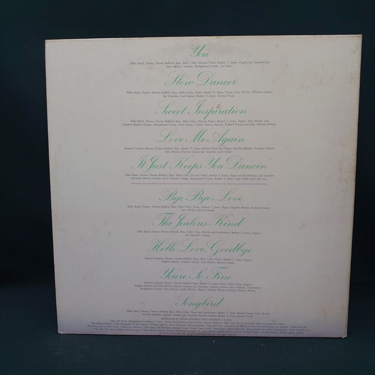Rita Coolidge『Love Me Again』US盤リタ・クーリッジ/#EYLP212_画像3