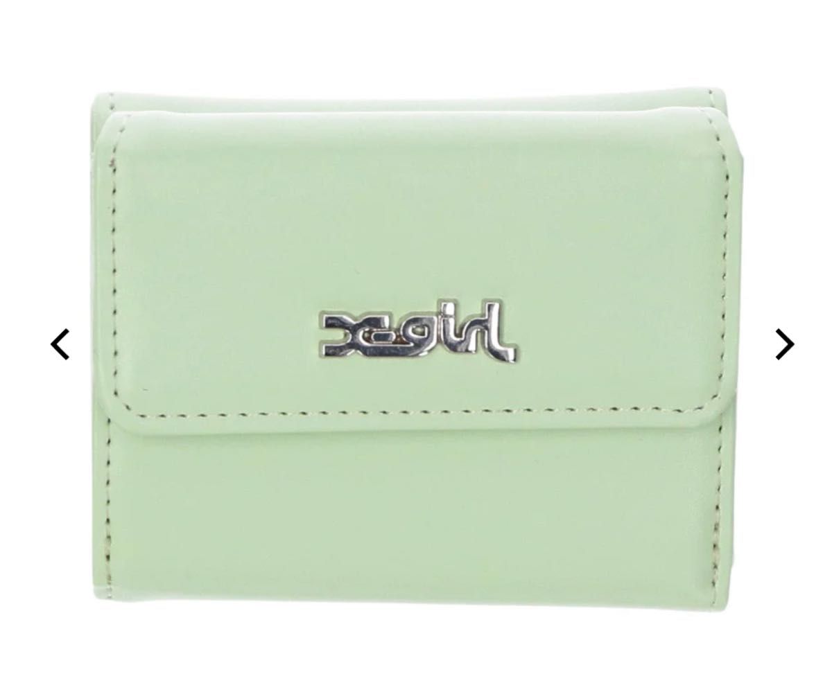 X-girlFAUX LEATHER MINI WALLET エックスガール　財布　サイフ　通学　通勤　新学期　新品　ウォレット