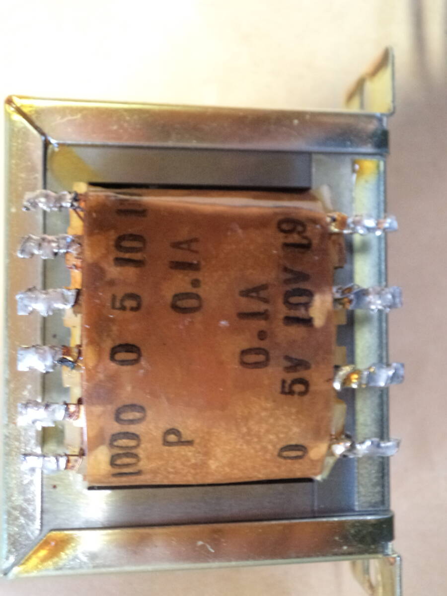  power supply trance 1 next side AC100V 0-5-10-19V 0.1A 4 circuit USED