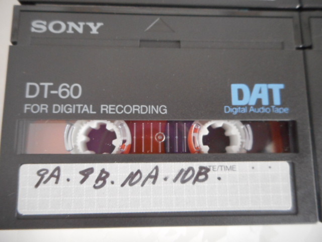 DAT　SONY ソニー DT-120　DT-90　DT-60　DATテープ使用済み4本_画像4