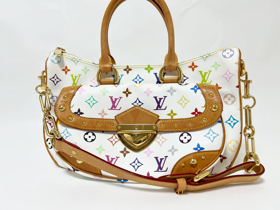 送料無料 LOUIS VUITTON ルイヴィトン マルチ ブロン リタ ショルダーバッグ トートバッグ 2WAY M40125 中古_画像1